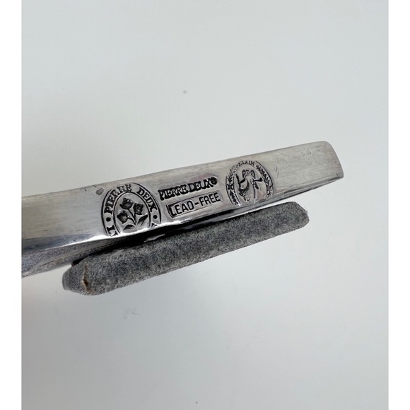 VINTAGE PIERRE DEUX OVAL PHOTO PICTURE FRAME PEWTER LEAD FREE - Picture 5 of 7